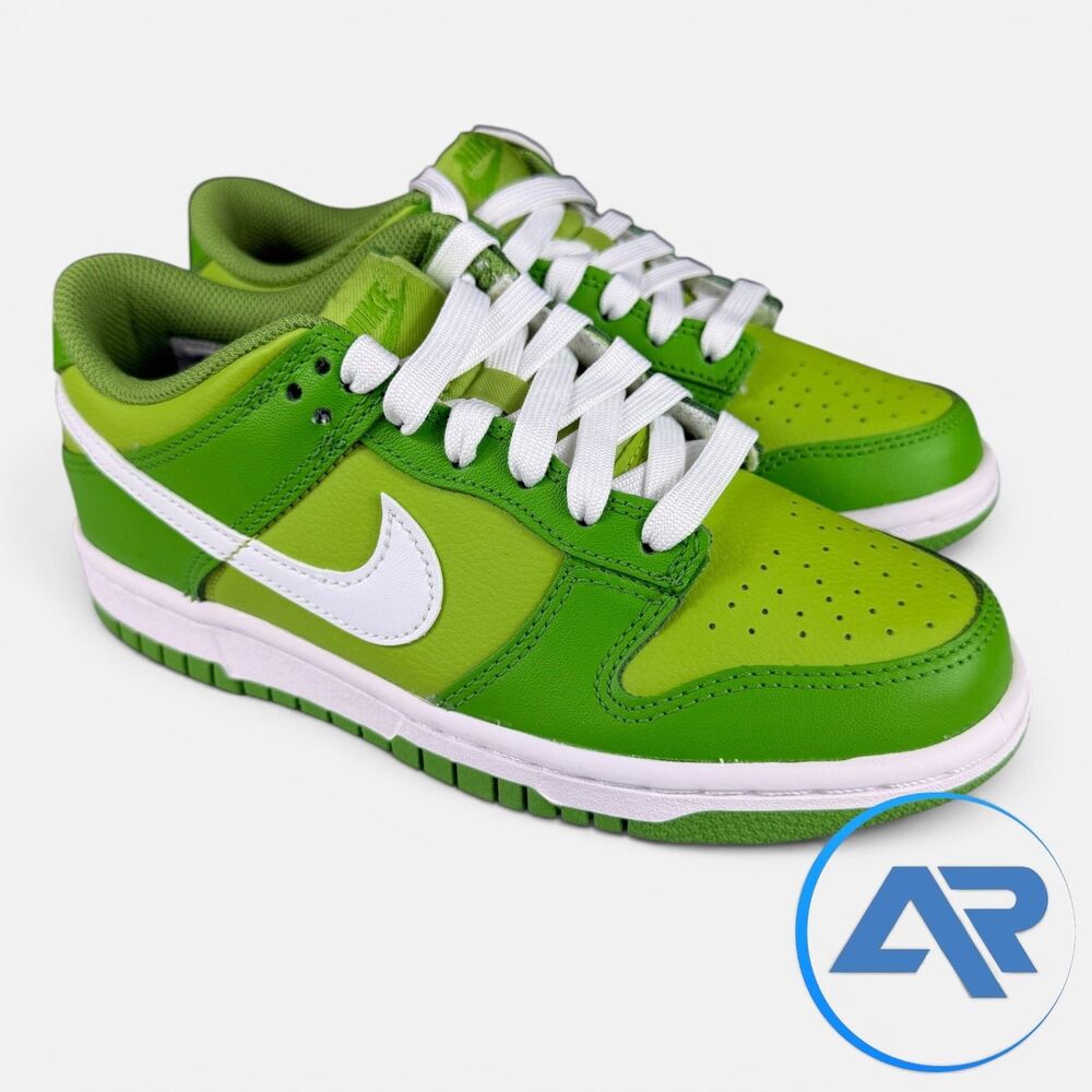Nike Dunk Low GS DH9765 301 Youth Size 4 Chlorophyll Vivid Green White